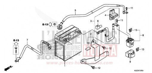 BATTERIE CRF250LF de 2015